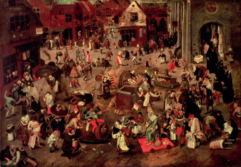 Detail of The Clash between Careme and Mardi-Gras by Pieter the Younger Brueghel