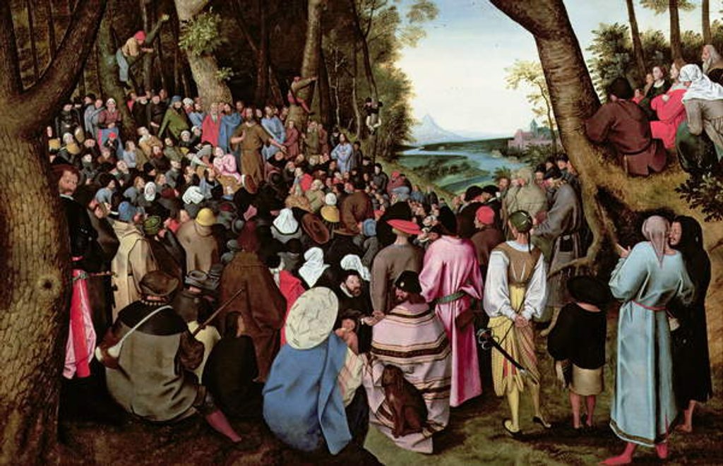 Detail of St. John the Baptist Preaching by Pieter the Younger Brueghel