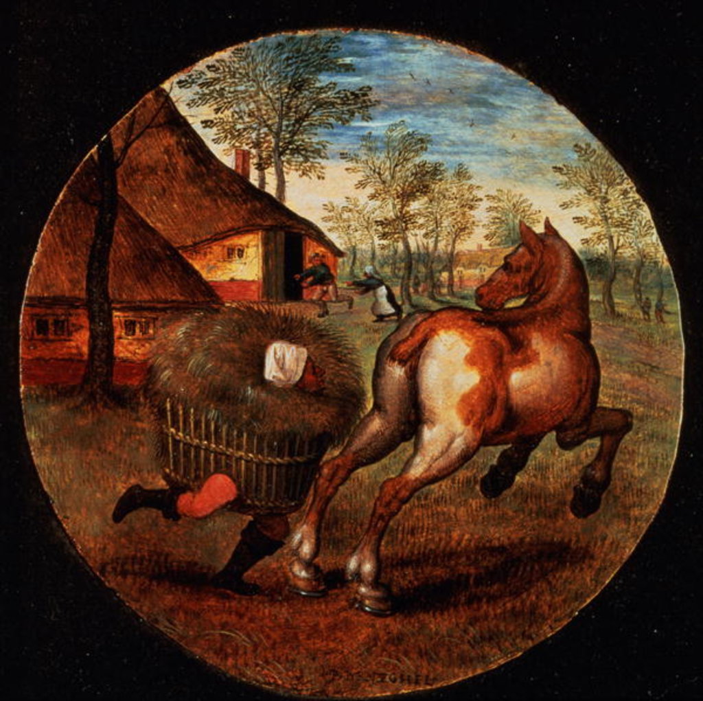 Detail of The World Turned Upside Down by Pieter the Younger Brueghel