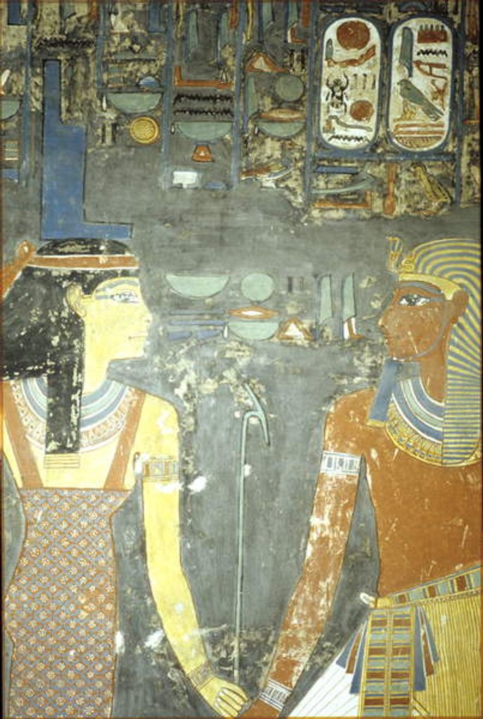 Detail of Horemheb and Isis by Egyptian 18th Dynasty
