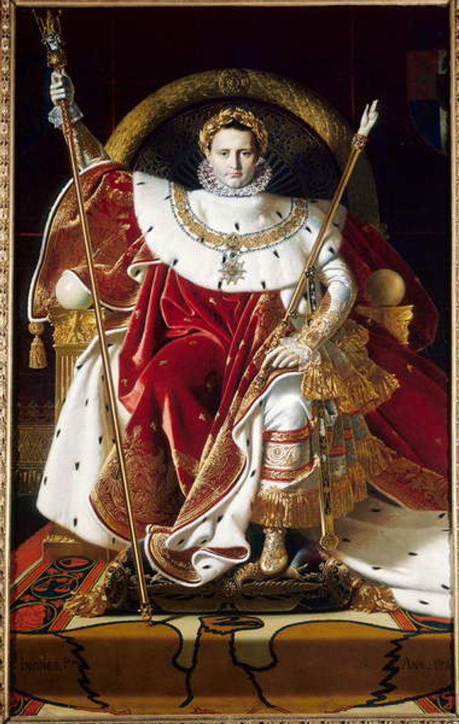 Detail of Napoleon I on the Imperial Throne, 1806 by Jean Auguste Dominique Ingres