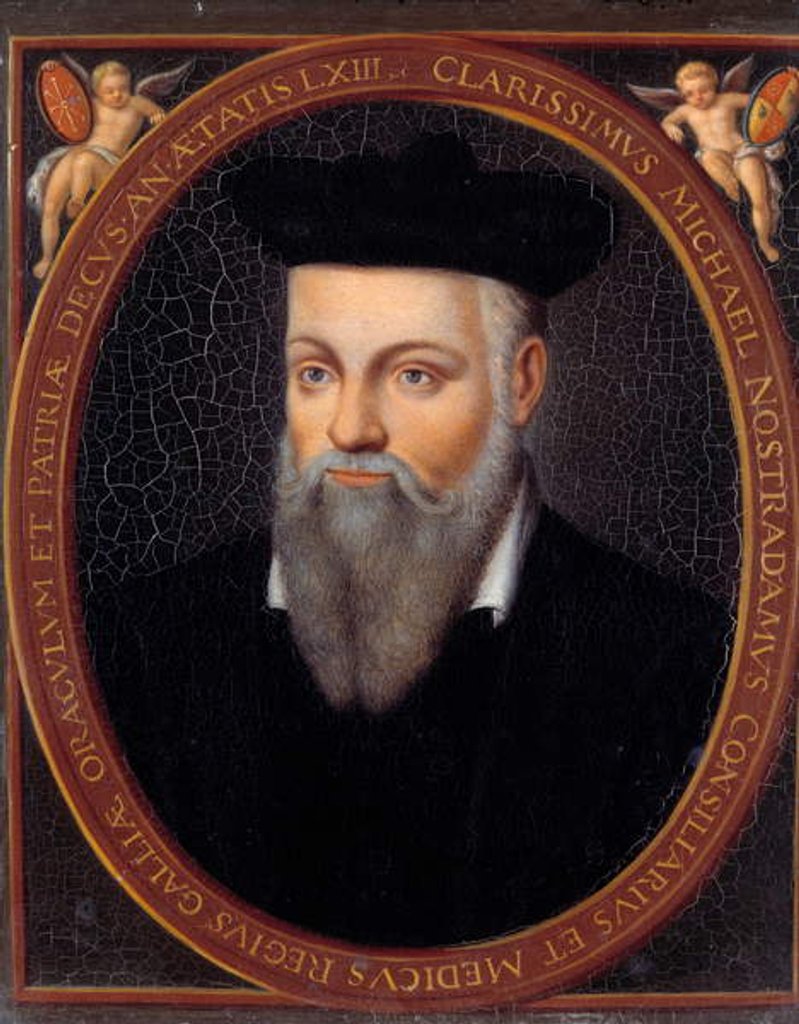 Detail of Portrait of Michel de Nostre-Dame, called Nostradamus by Anonymous Anonymous