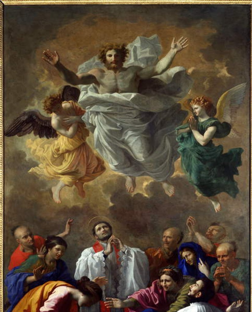 Detail of Saint Francois Xavier revives a young girl in Japan by Nicolas Poussin