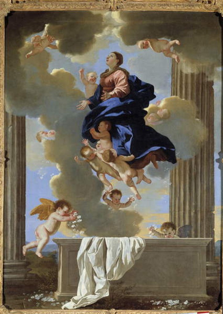 Detail of Assumption of the Virgin, 17th century by Nicolas Poussin