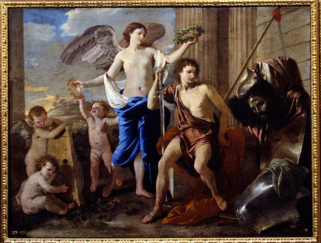 Detail of David's triumph, 1630 by Nicolas Poussin