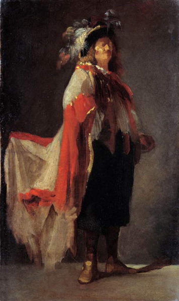 Detail of A Musketeer, 19th century by Honore Daumier