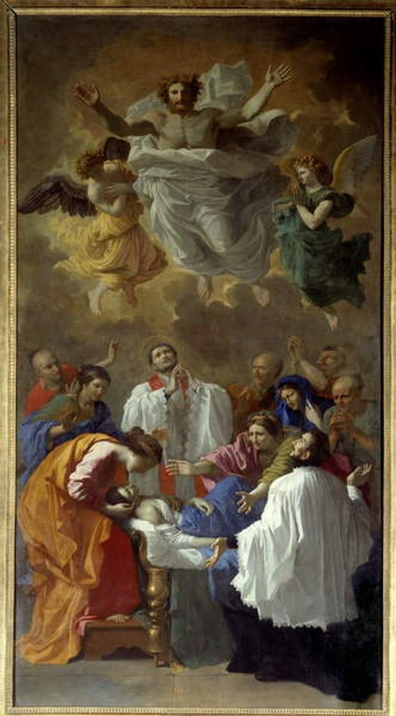 Detail of Saint Francois Xavier reminding to life the daughter of a resident of Cangoxima in Japan by Nicolas Poussin