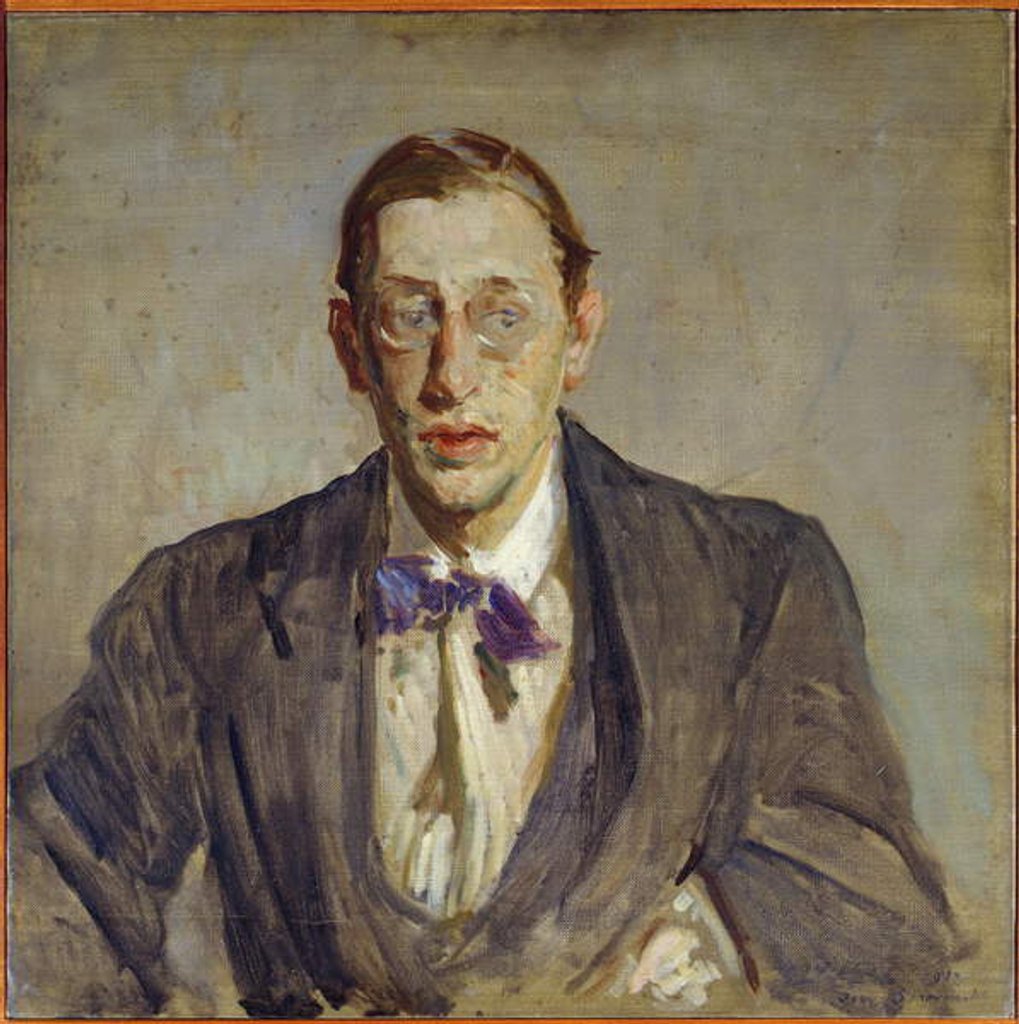 Detail of Study for the portrait of the composer of Igor Stravinsky 1913 by Jacques-Emile Blanche