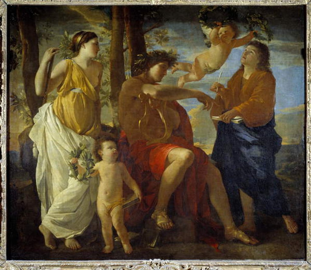 Detail of The inspiration of the poet, 17th century by Nicolas Poussin