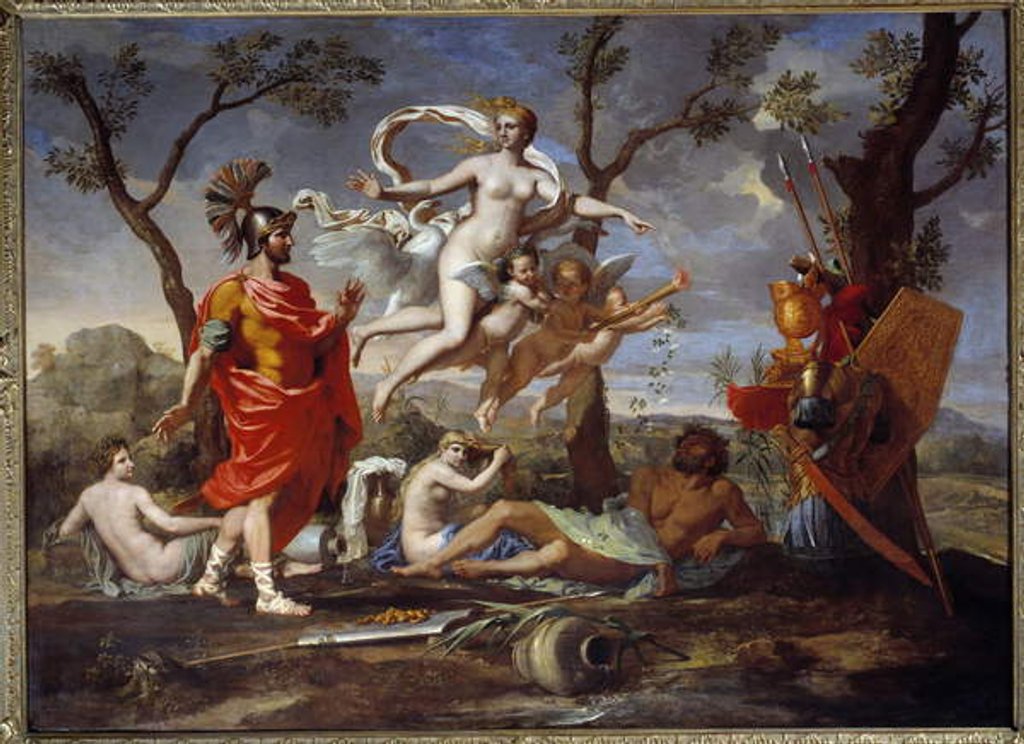 Detail of Venus Arming Aeneas, 1639 by Nicolas Poussin