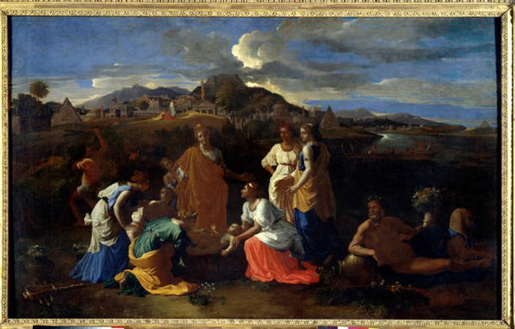 Detail of Moses saved from the water, 1647. by Nicolas Poussin