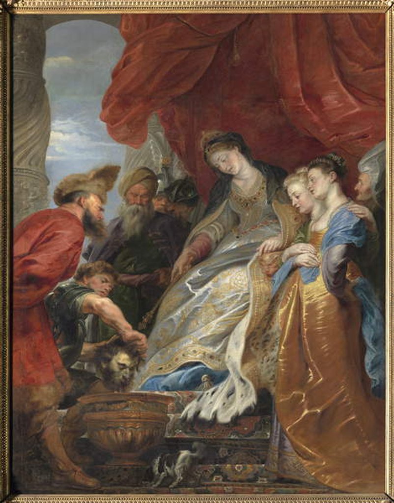 Detail of The Queen of the Scythian Thomyris plunges the head of Cyrus, 17th century by Peter Paul Rubens