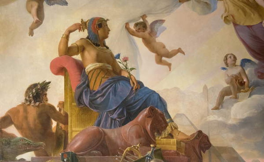 Detail of The Study and Genia Devote Ancient Egypt to Greece, 1827 by Francois Edouard Picot