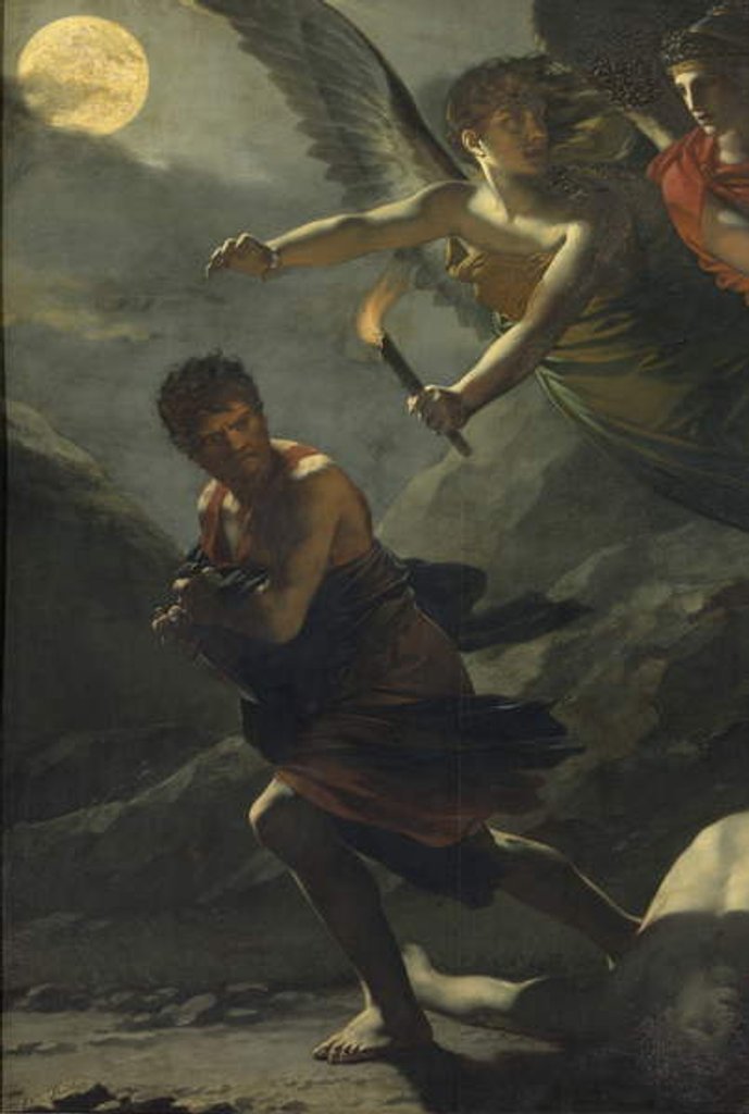 Detail of Detail: Justice and Divine Vengeance Pursuing Crime by Pierre-Paul Prud'hon
