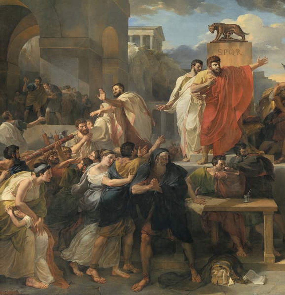 Detail of Detail of: Death of Virginia by Guillaume Lethiere