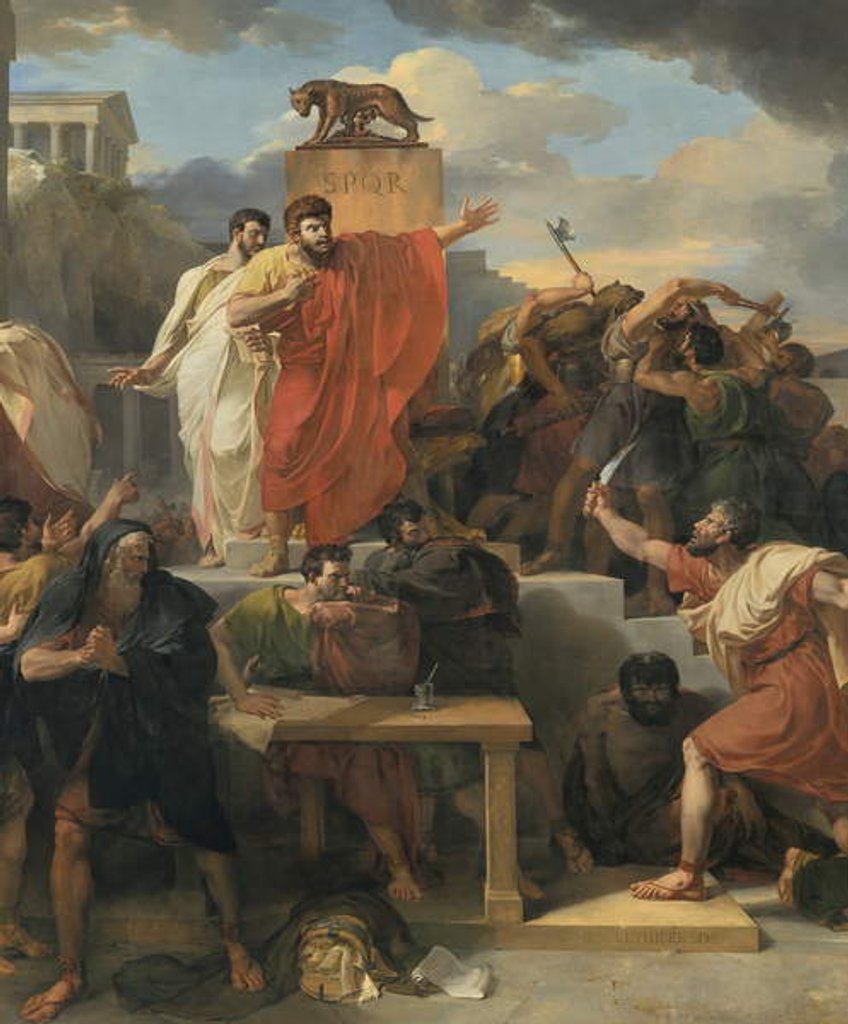 Detail of Detail of: Death of Virginia by Guillaume Lethiere