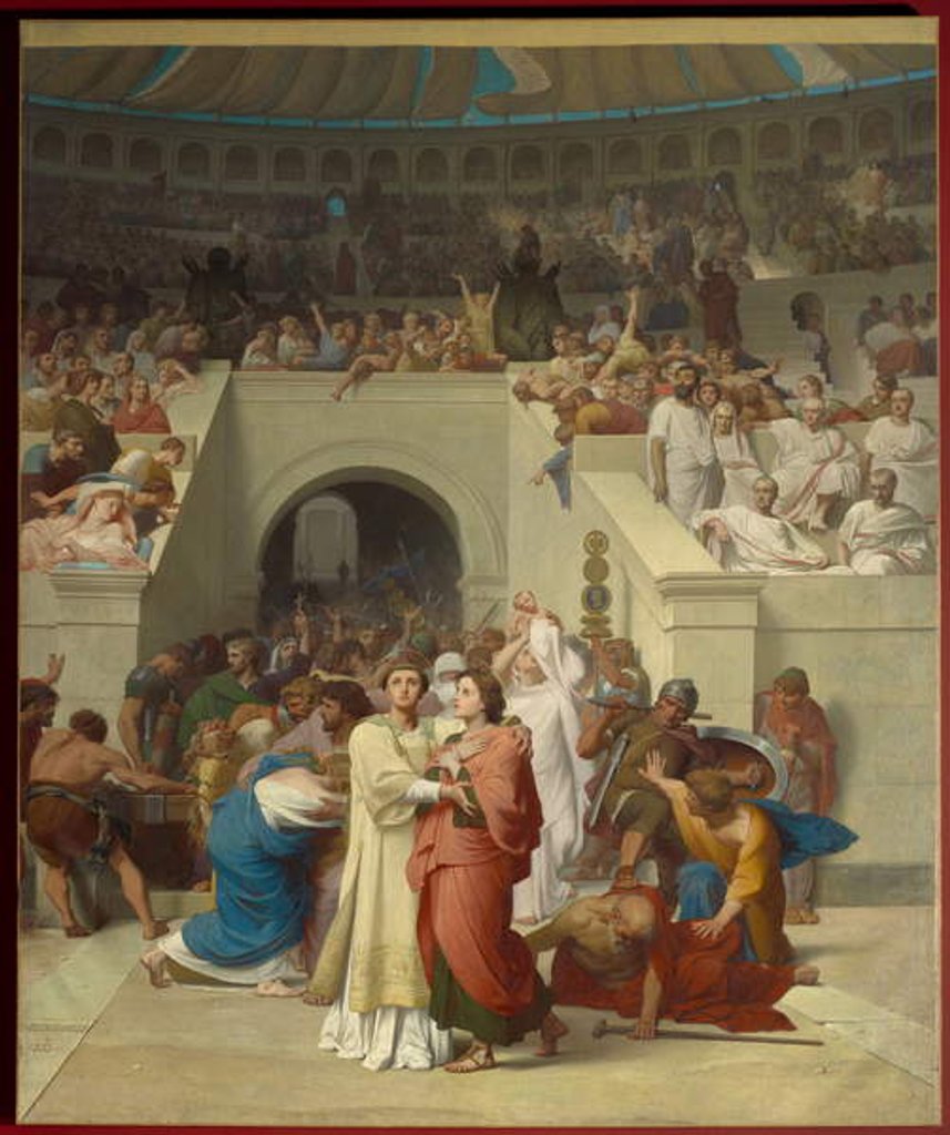 Detail of The Christian Martyrs Entering the Amphitheatre, 19th century by Francois Leon Benouville