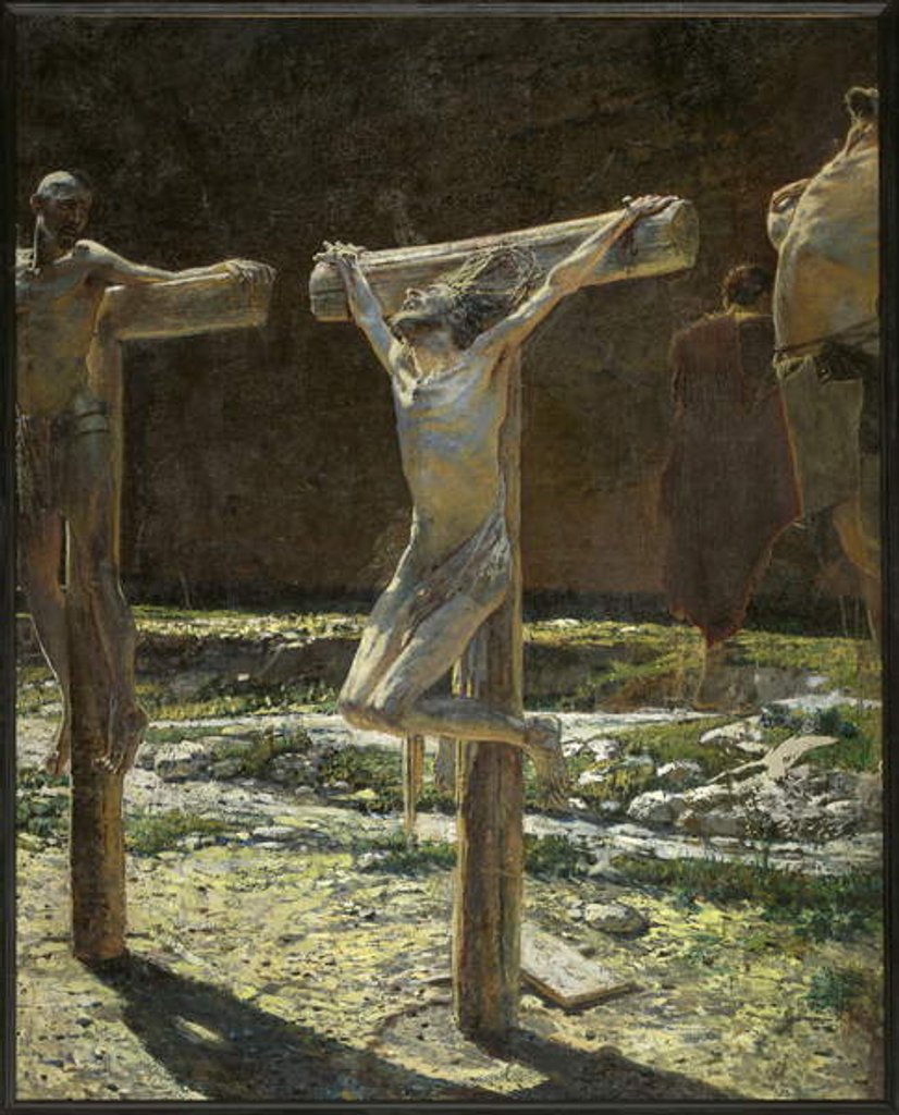 Detail of Calvary between 1831 and 1894, c.1831-94 by Nikolai Nikolajevitch Gay