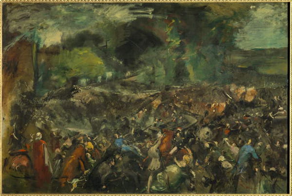 Detail of The Attack of Antonin Berezowski on Tsar Alexander 2 on June 6, 1867 by Jean-Baptiste Carpeaux