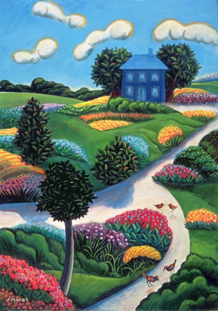 Detail of Bird Paradise by Jerzy Marek