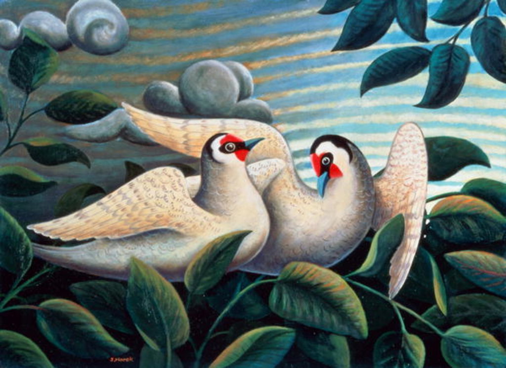 Detail of The Love Birds by Jerzy Marek