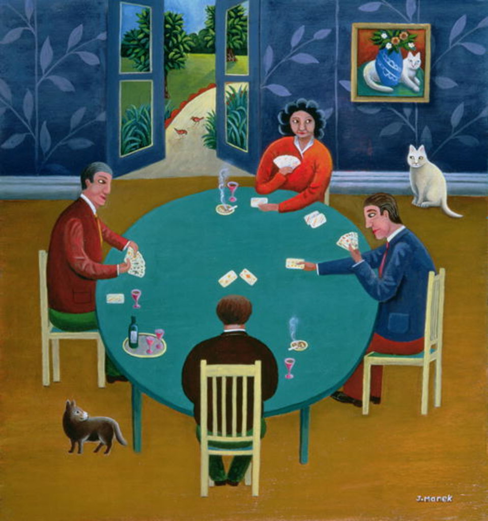 Detail of Card Game by Jerzy Marek