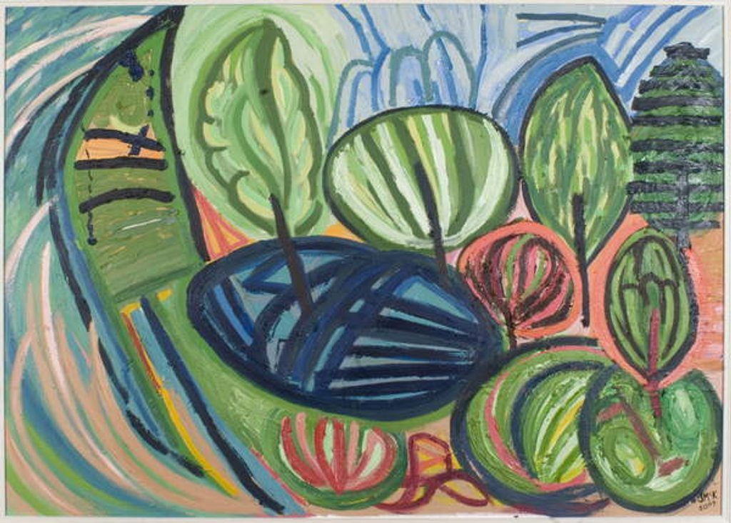 Detail of Wormiston Wood, summer, 2007 by Janet McKenzie