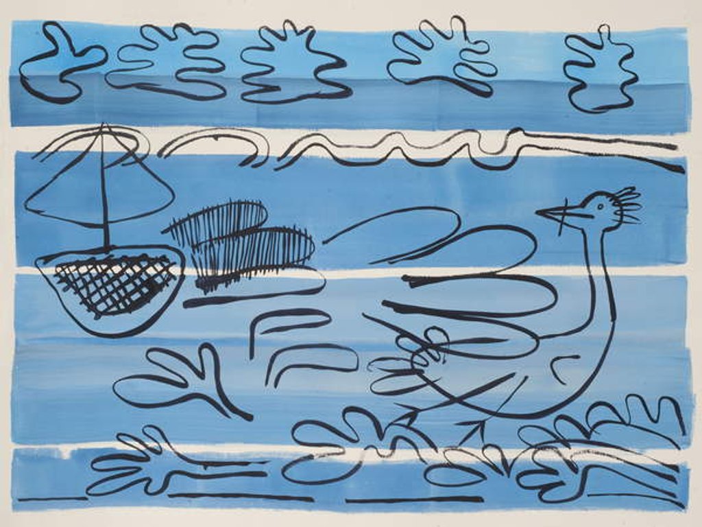 Detail of Sailing West Coast, 2015 by Janet McKenzie