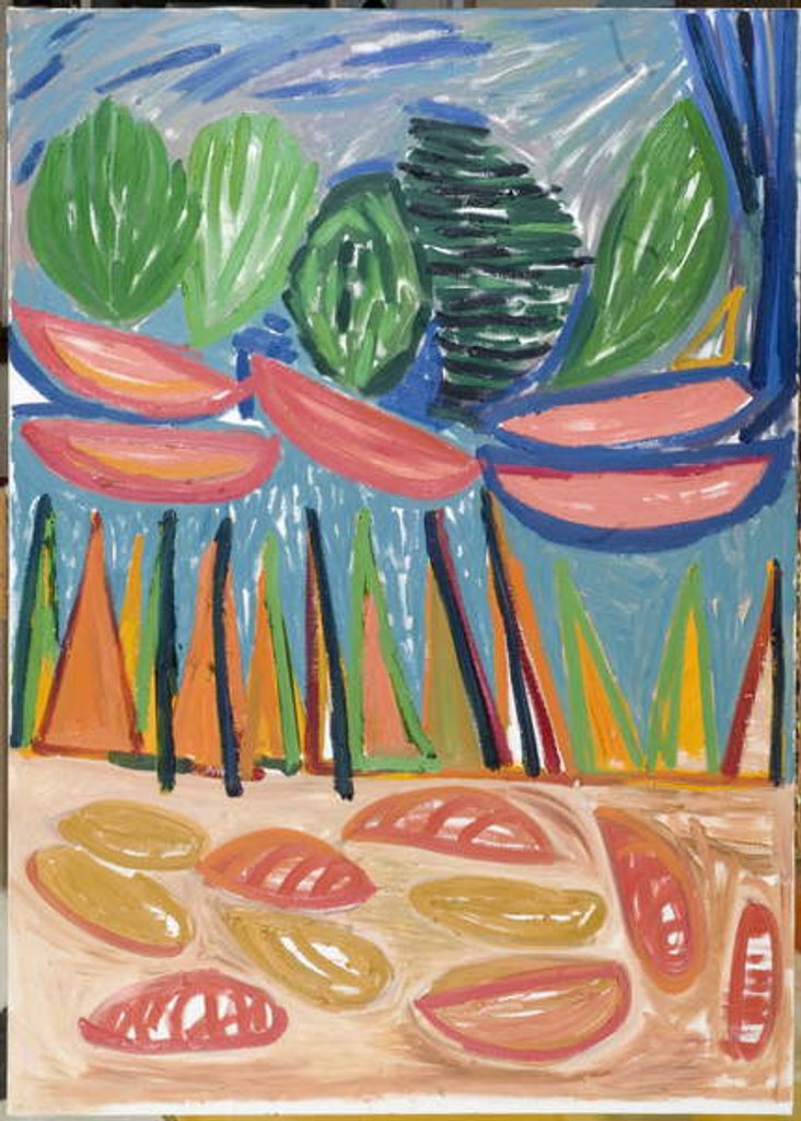 Detail of We are only undefeated, 2007 by Janet McKenzie