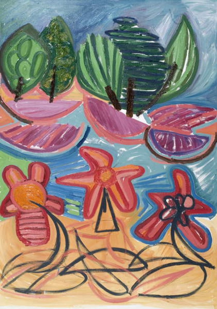 Detail of We are only undefeated, 2007 by Janet McKenzie