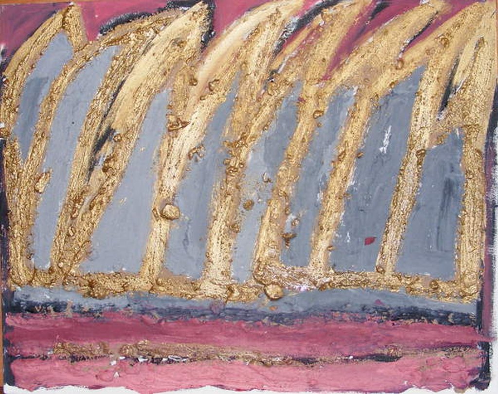 Detail of Burning House, 2008 by Janet McKenzie