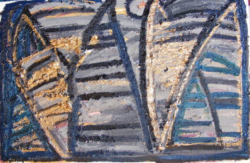 Detail of Head On, 2008 by Janet McKenzie