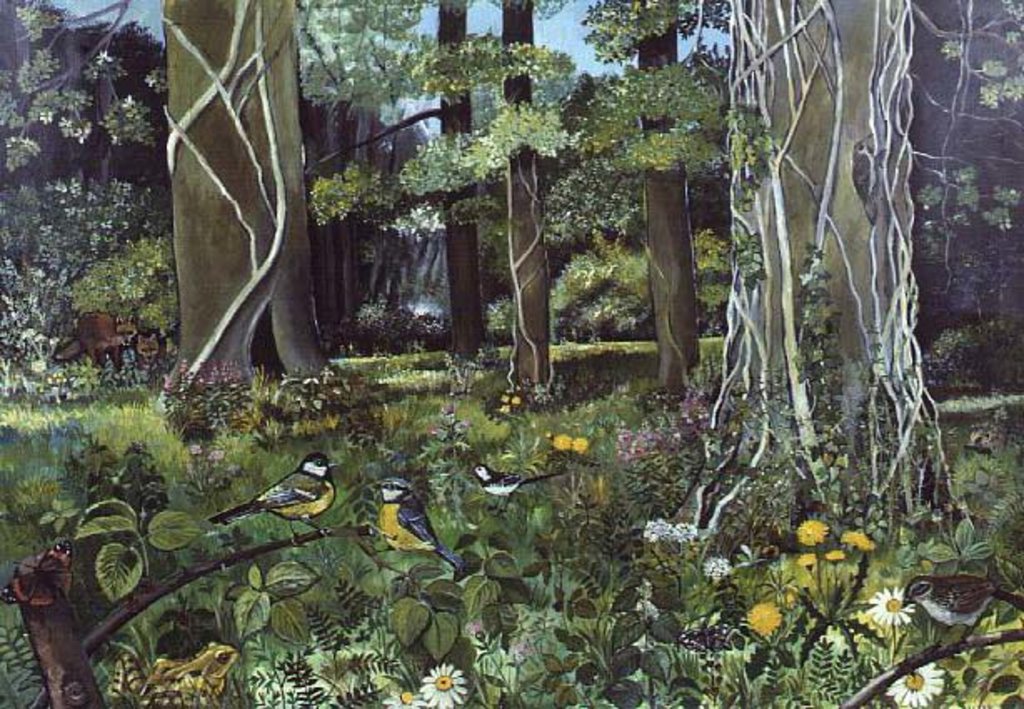 Detail of Behind the Squires, Devon by Hilary Jones