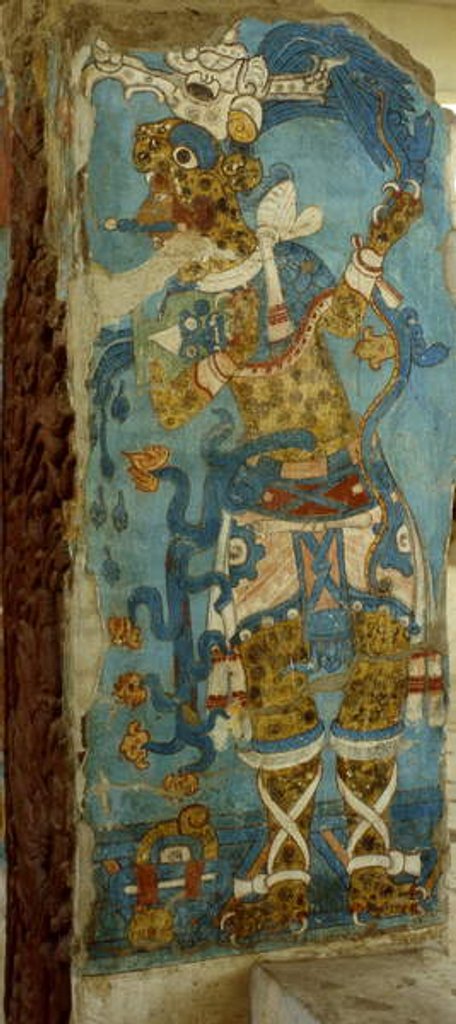 Detail of Mexican Lord in Cacaxtla, Late Classic period by Mayan Mayan