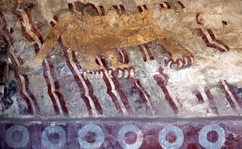 Detail of Jaguar from the Avenue of the Dead at Teotihuacan, Mexico, Classic period by Anonymous