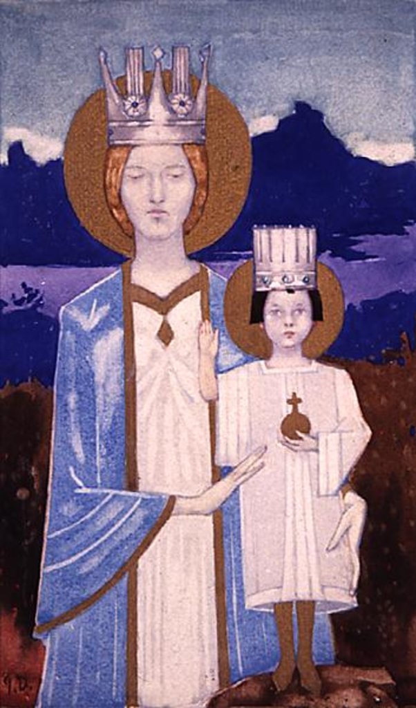 Detail of Madonna and Child by John Duncan