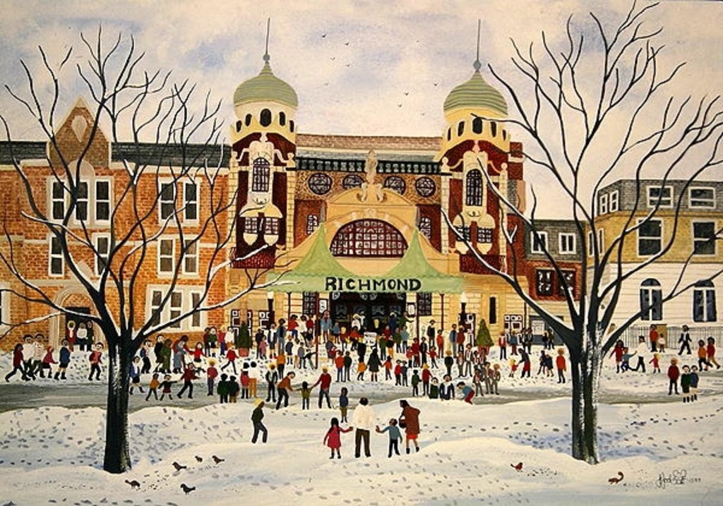 Detail of Richmond Theatre, Surrey, 1988 by Judy Joel