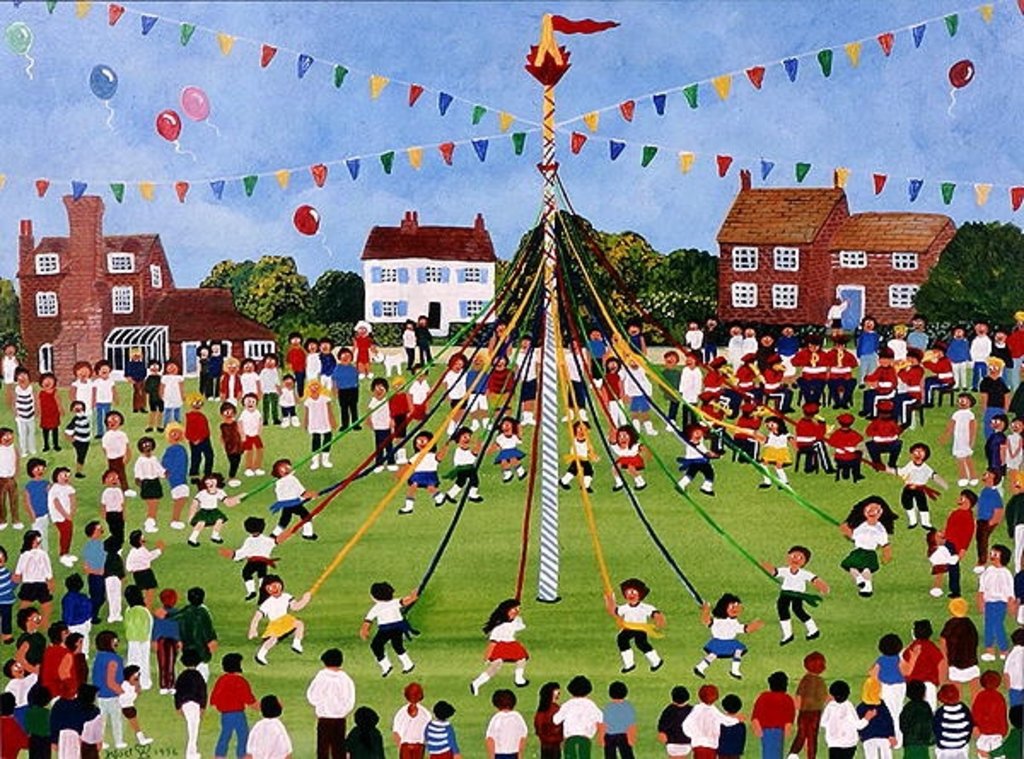 Detail of Maypole by Judy Joel