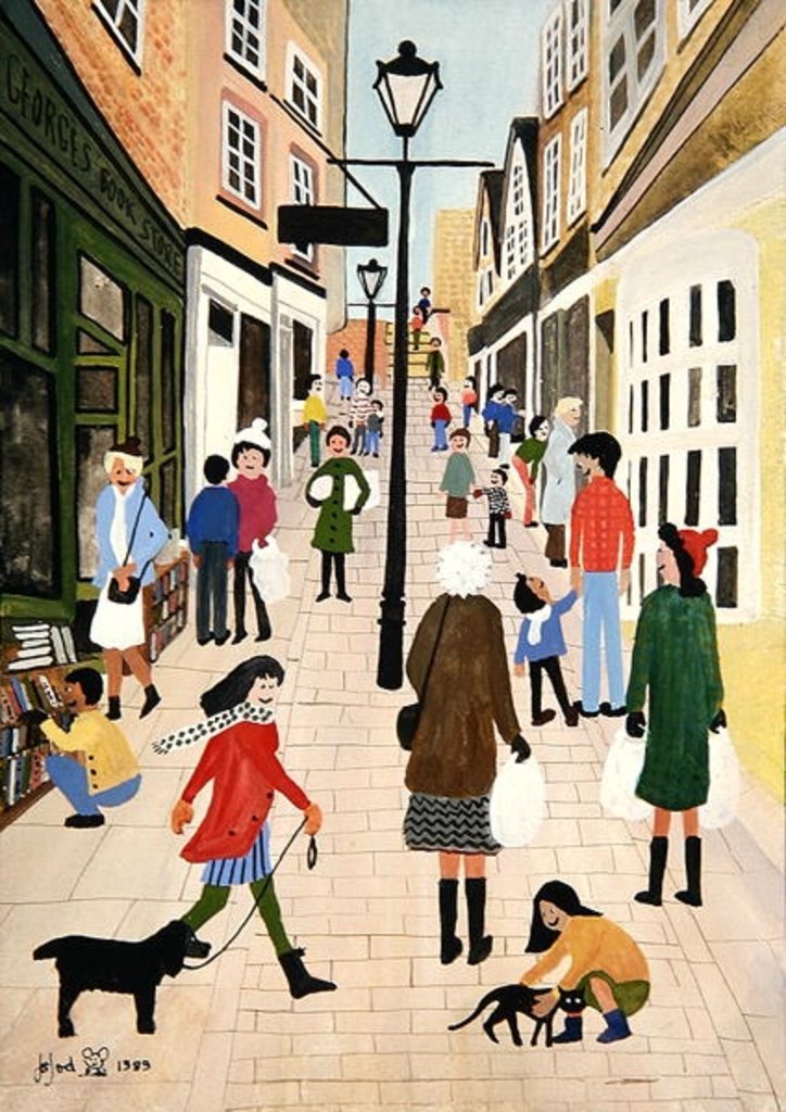 Detail of Christmas Steps, Bristol, 1989 by Judy Joel