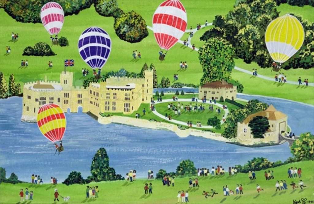 Detail of Ballooning at Leeds Castle by Judy Joel
