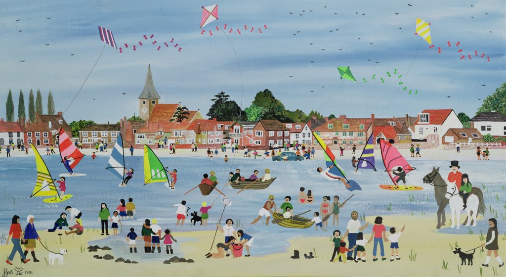 Detail of Busy Beach by Judy Joel