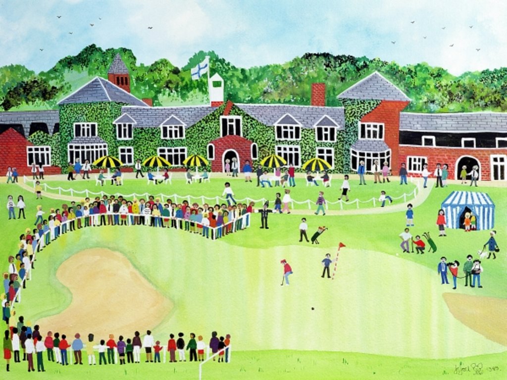 Detail of Golf at the Belfry by Judy Joel