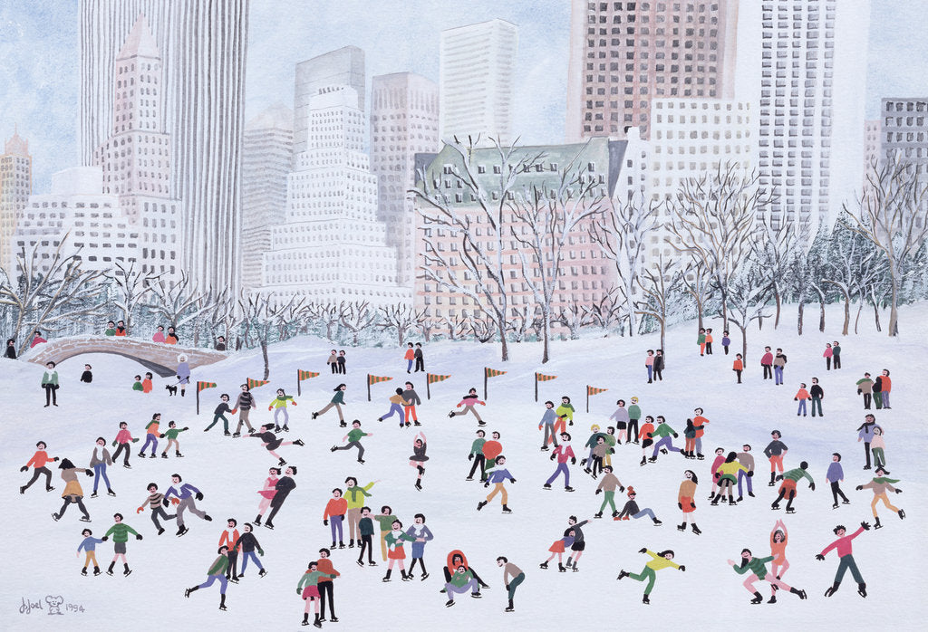 Detail of Skating Rink, Central Park, New York, 1994 by Judy Joel