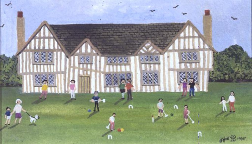 Detail of Tudor House, 1995 by Judy Joel