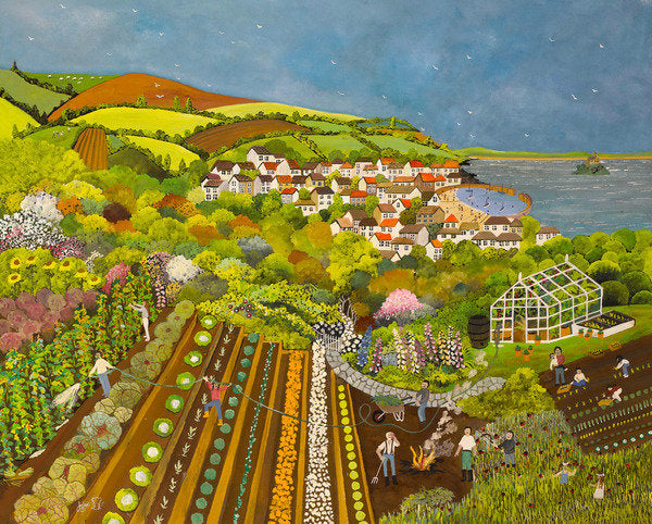 Detail of Allotment above Mousehole, 2013 by Judy Joel
