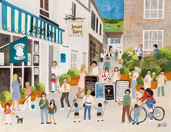 Detail of Jessies Dairy in Mousehole, 2013 by Judy Joel