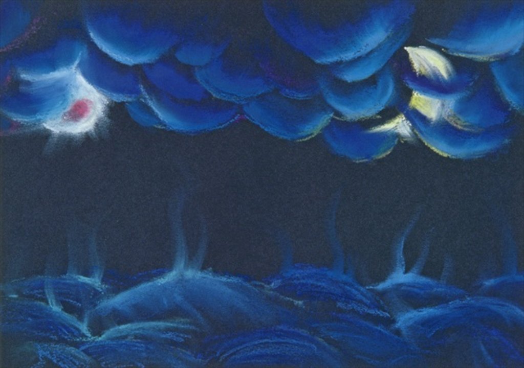 Detail of Creation Sun and Moon by Jung Sook Nam