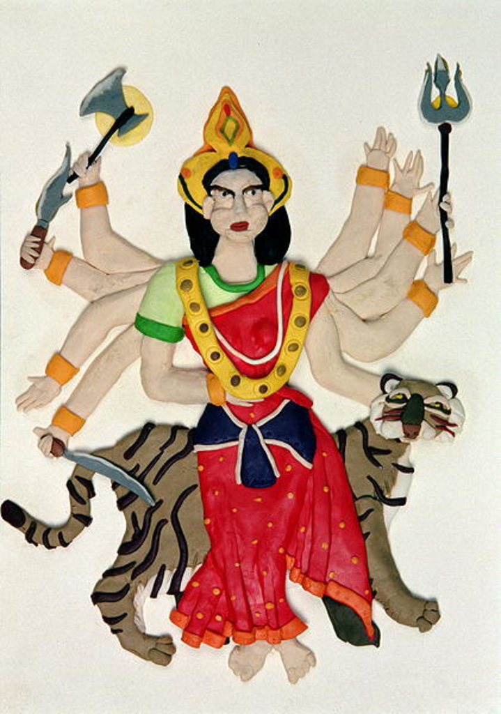Detail of Durga by Jung Sook Nam