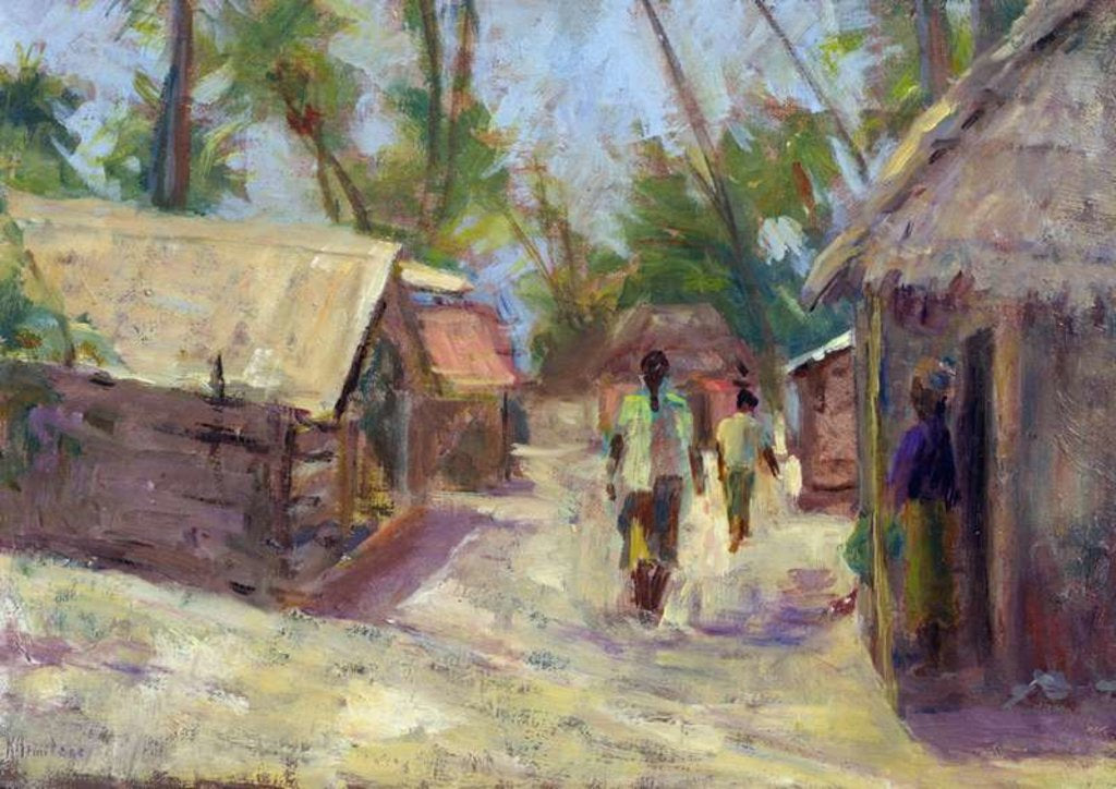 Detail of Zanzibar Village, 2001 by Karen Armitage
