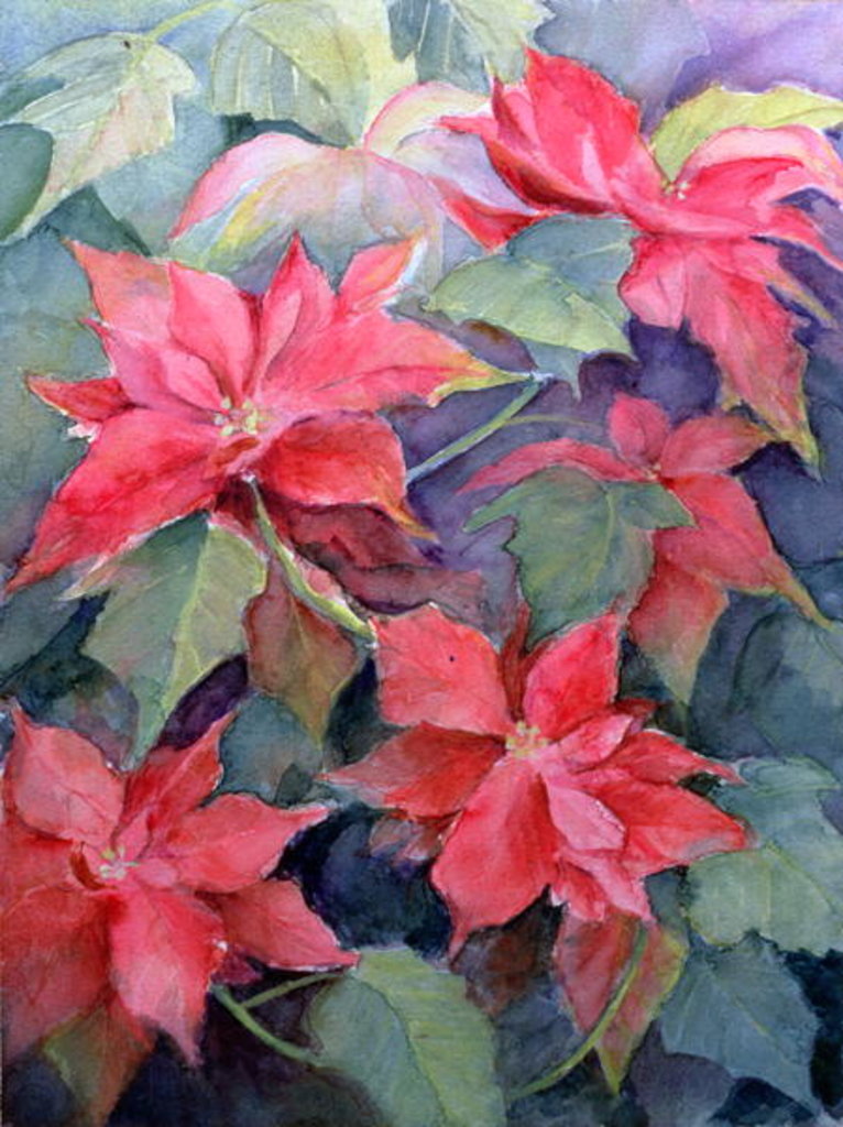 Detail of Poinsettia by Karen Armitage
